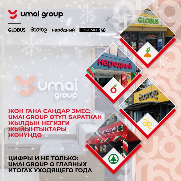 Жөн гана сандар эмес: Umai Group өтүп бараткан жылдын негизги жыйынтыктары жөнүндө